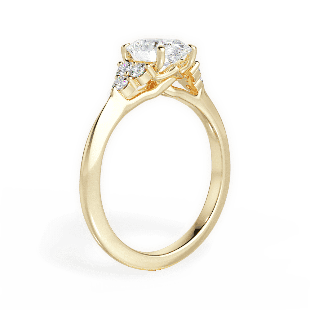14kt Yellow Gold/18kt Yellow Gold/oval/front