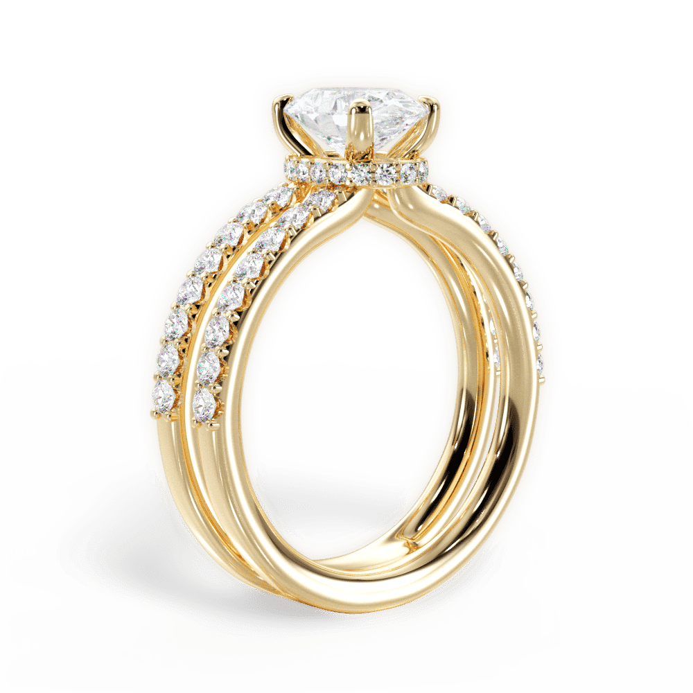 14kt Yellow Gold/18kt Yellow Gold/oval/front