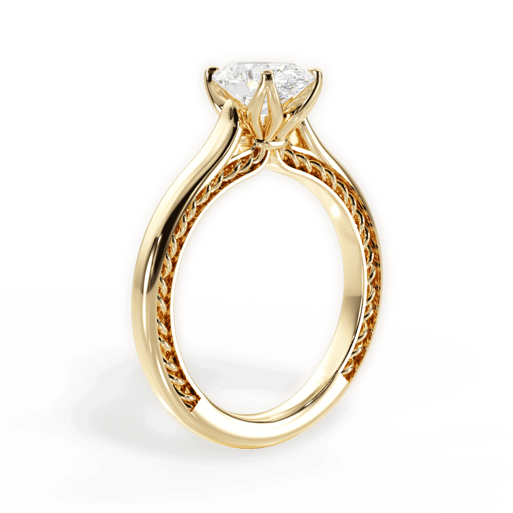 14kt Yellow Gold/18kt Yellow Gold/oval/front