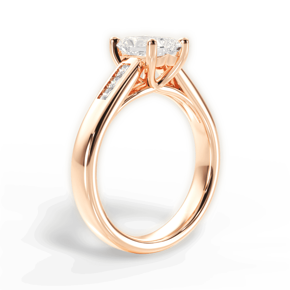14kt Rose Gold/18kt Rose Gold/radiant/front