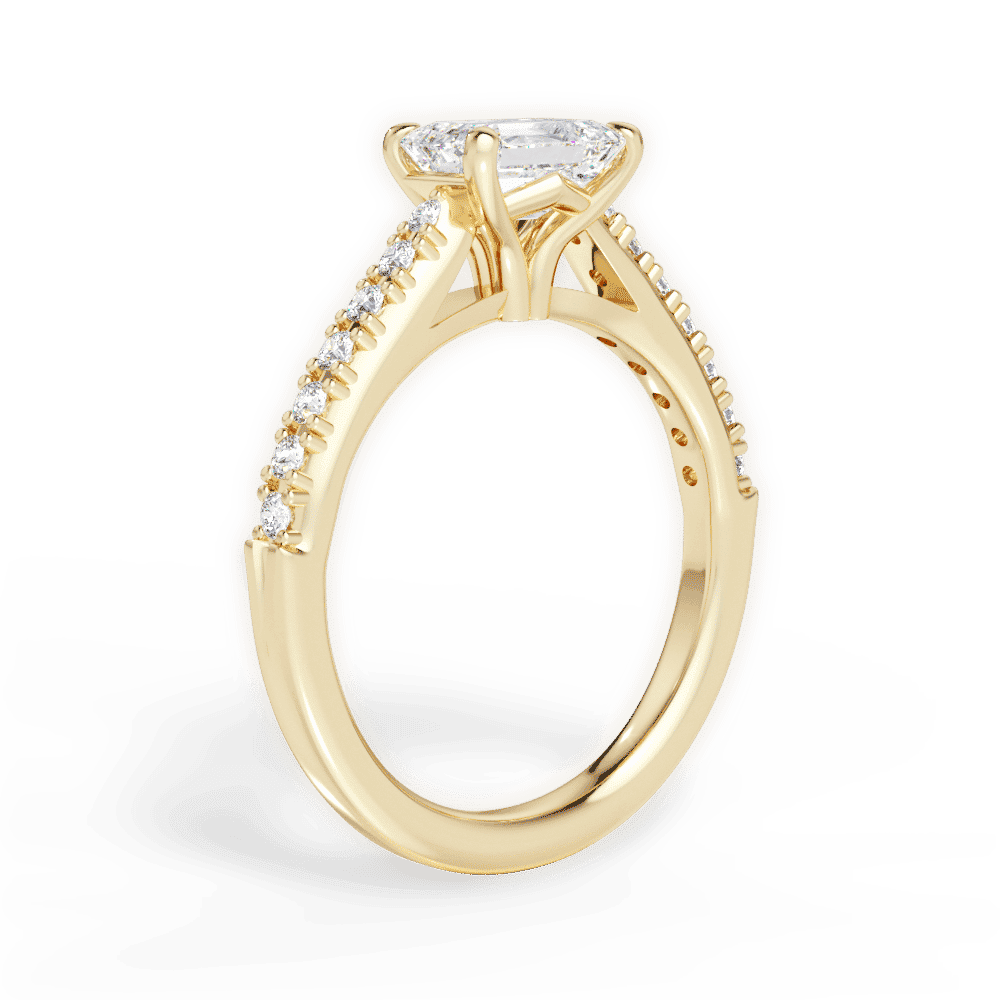 14kt Yellow Gold/18kt Yellow Gold/emerald/front