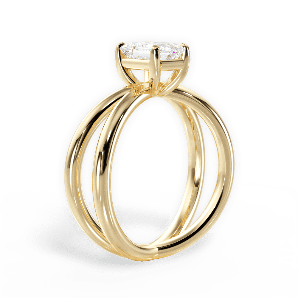 14kt Yellow Gold/18kt Yellow Gold/emerald/front