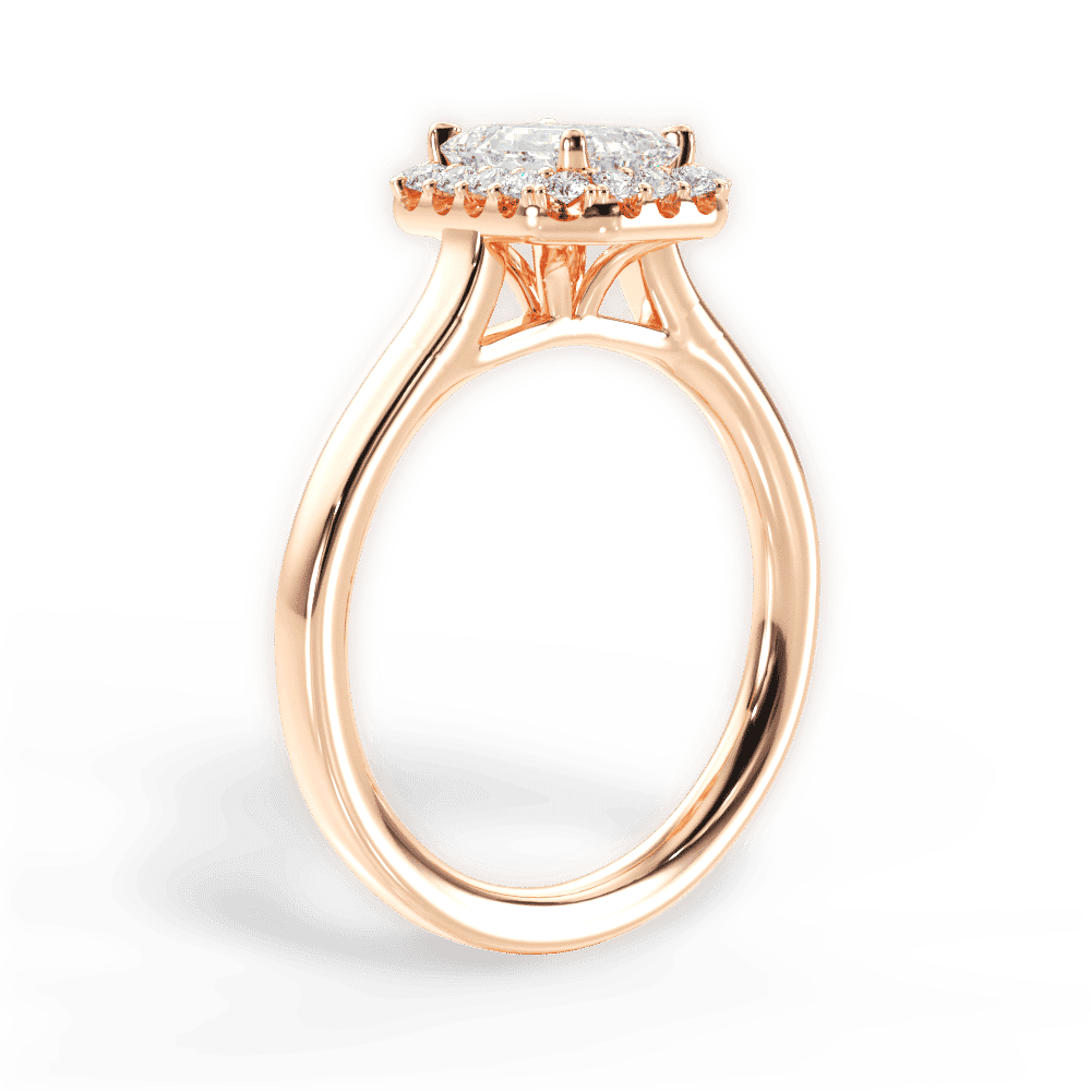 14kt Rose Gold/18kt Rose Gold/emerald/front