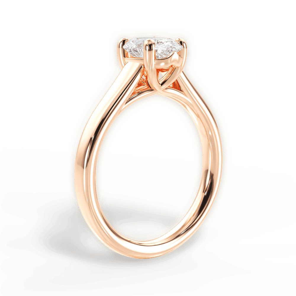 14kt Rose Gold/18kt Rose Gold/oval/front