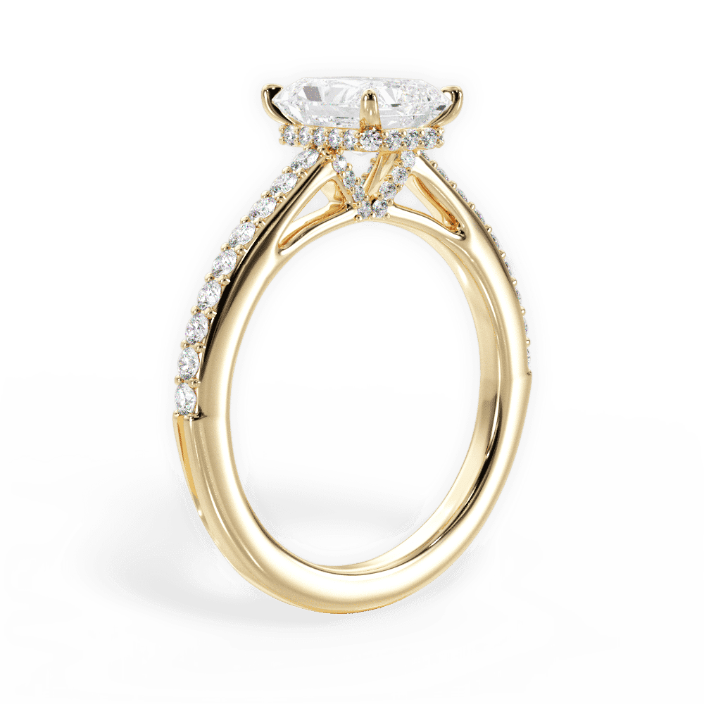 14kt Yellow Gold/18kt Yellow Gold/radiant/front