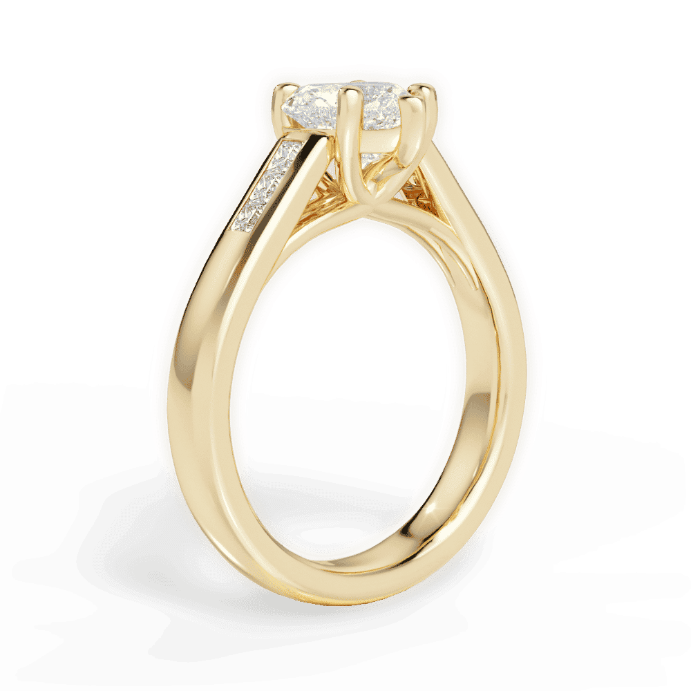14kt Yellow Gold/18kt Yellow Gold/heart/front