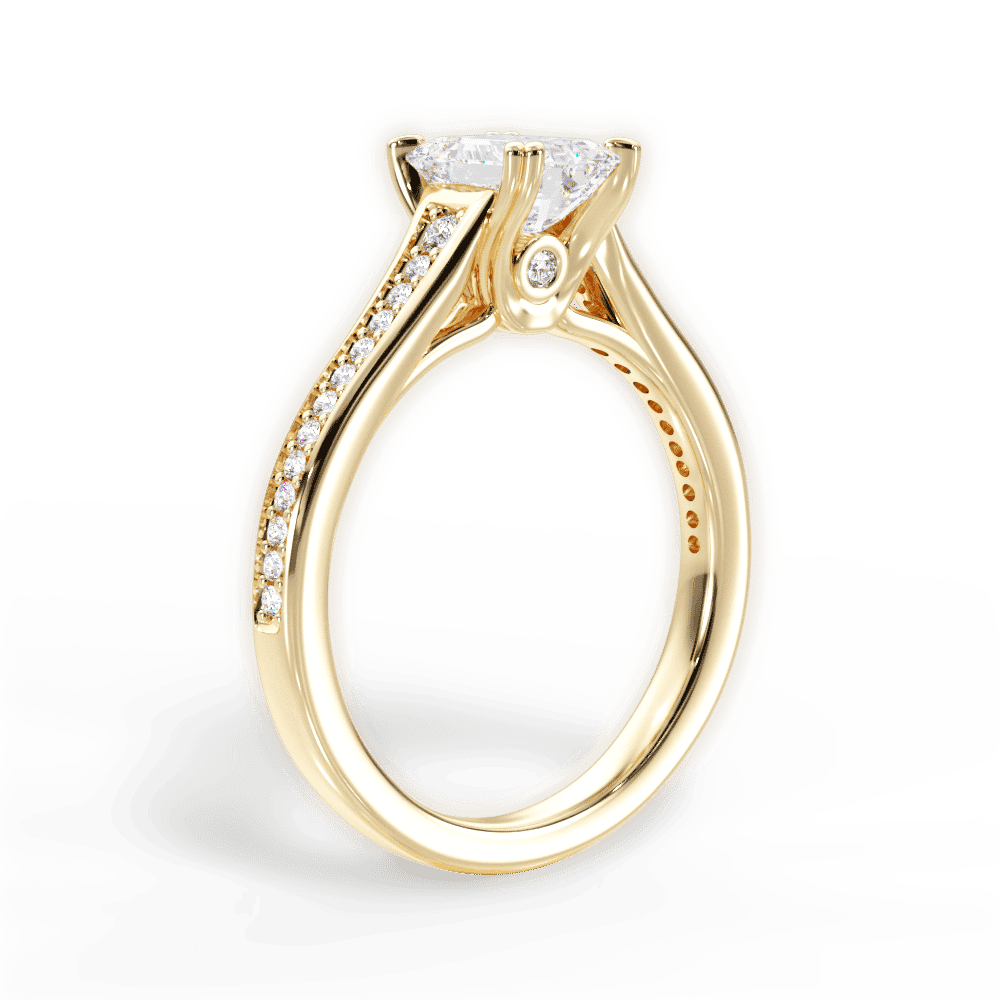 14kt Yellow Gold/18kt Yellow Gold/emerald/front