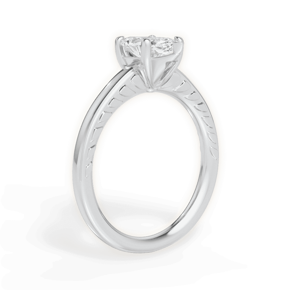 14kt White Gold/18kt White Gold/Platinum/marquise/front