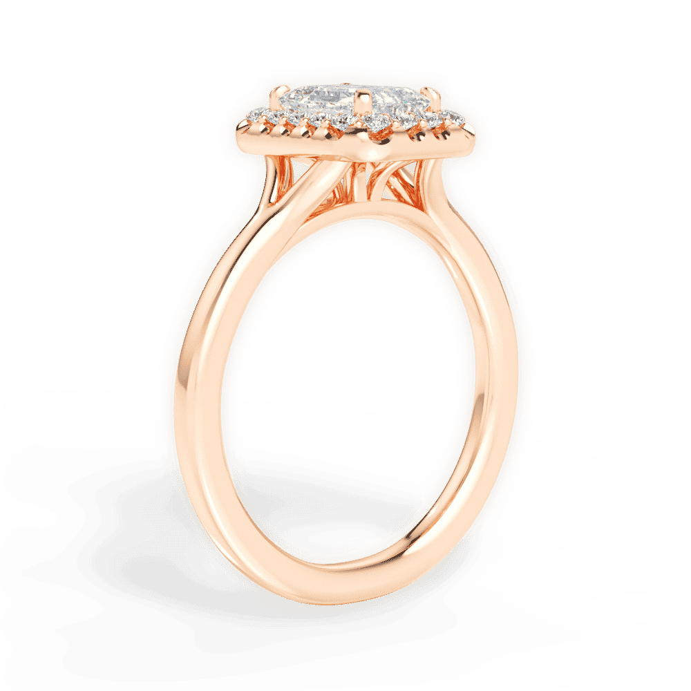 14kt Rose Gold/18kt Rose Gold/emerald/front