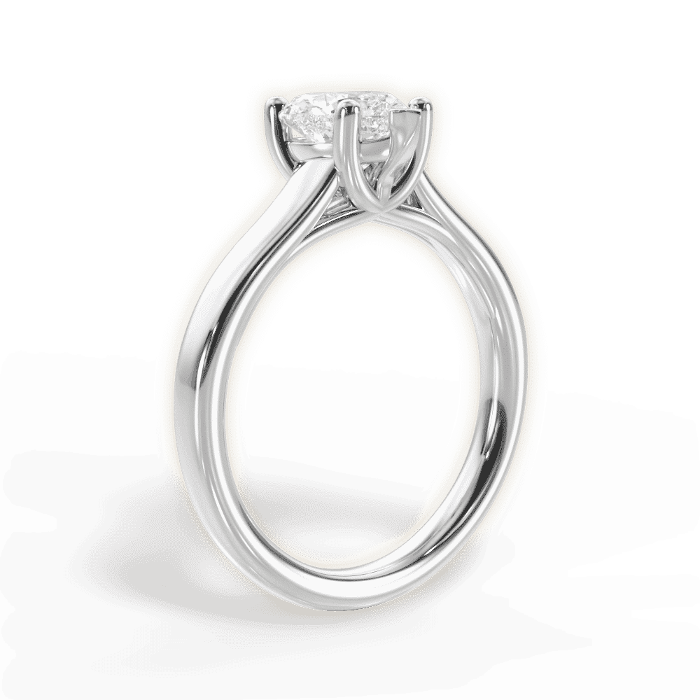 14kt White Gold/18kt White Gold/Platinum/heart/front