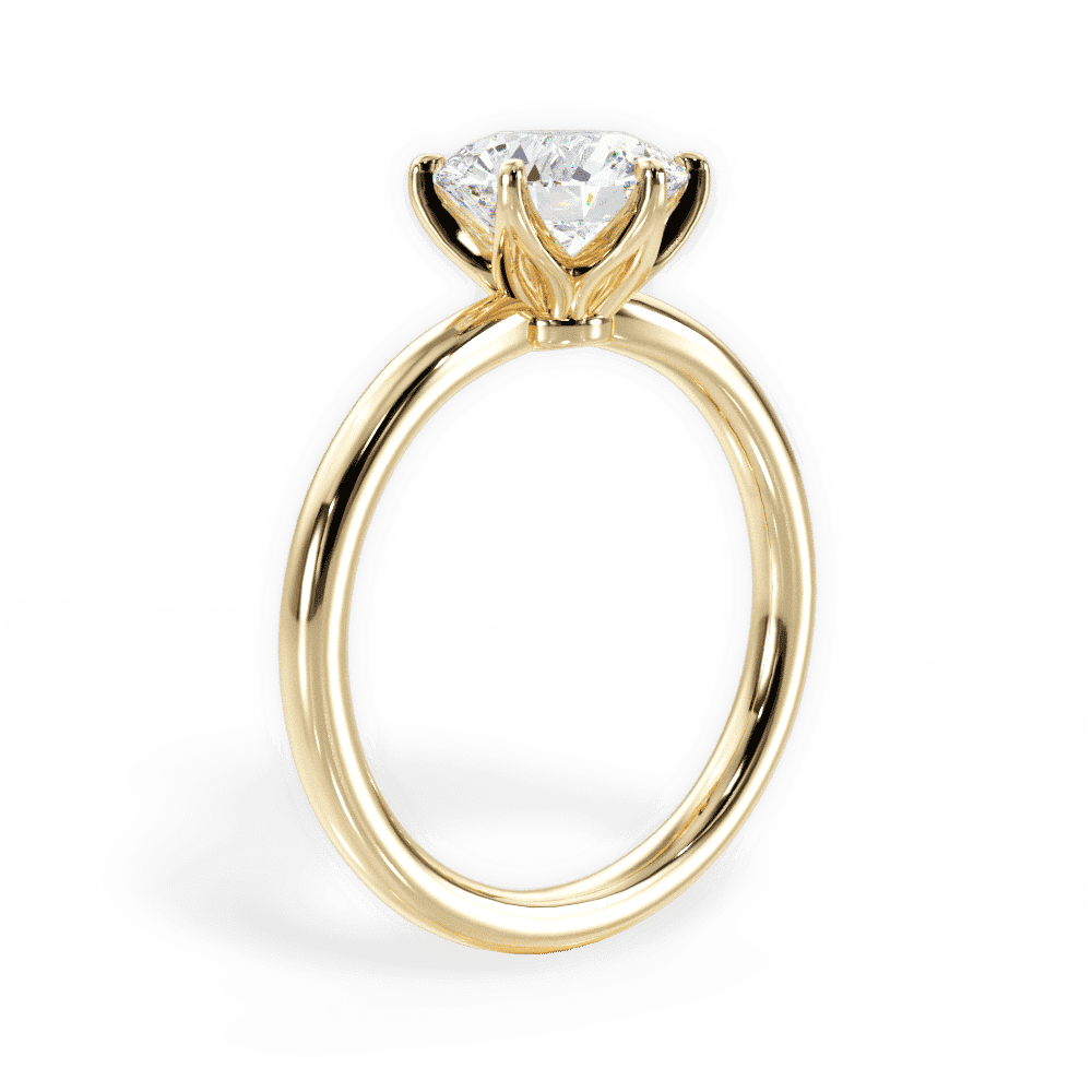 14kt Yellow Gold/18kt Yellow Gold/round/front