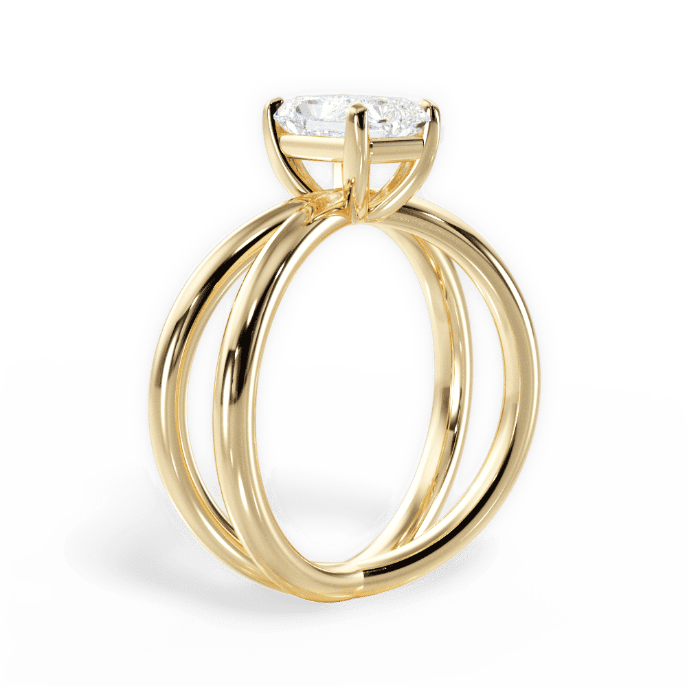 14kt Yellow Gold/18kt Yellow Gold/radiant/front