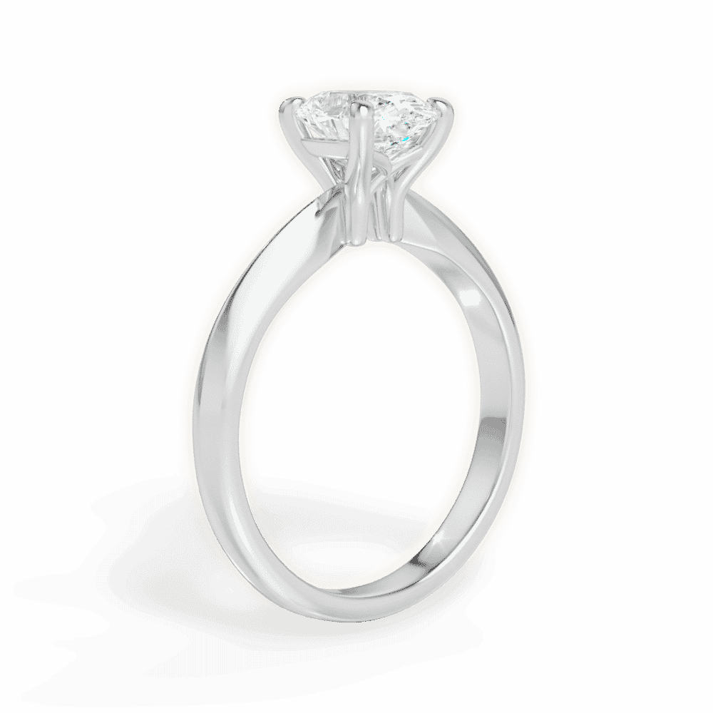 14kt White Gold/18kt White Gold/Platinum/oval/front