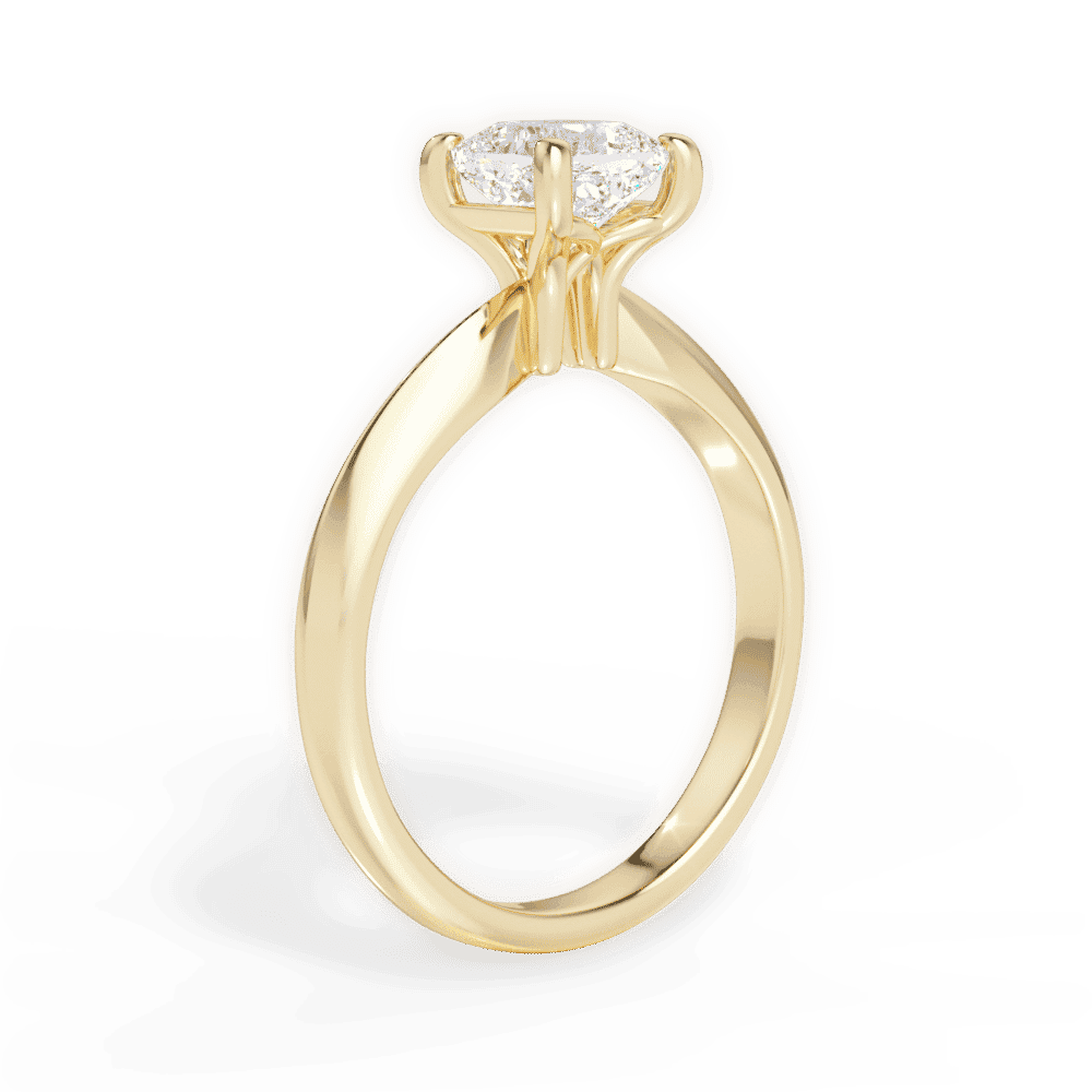 14kt Yellow Gold/18kt Yellow Gold/cushion/front