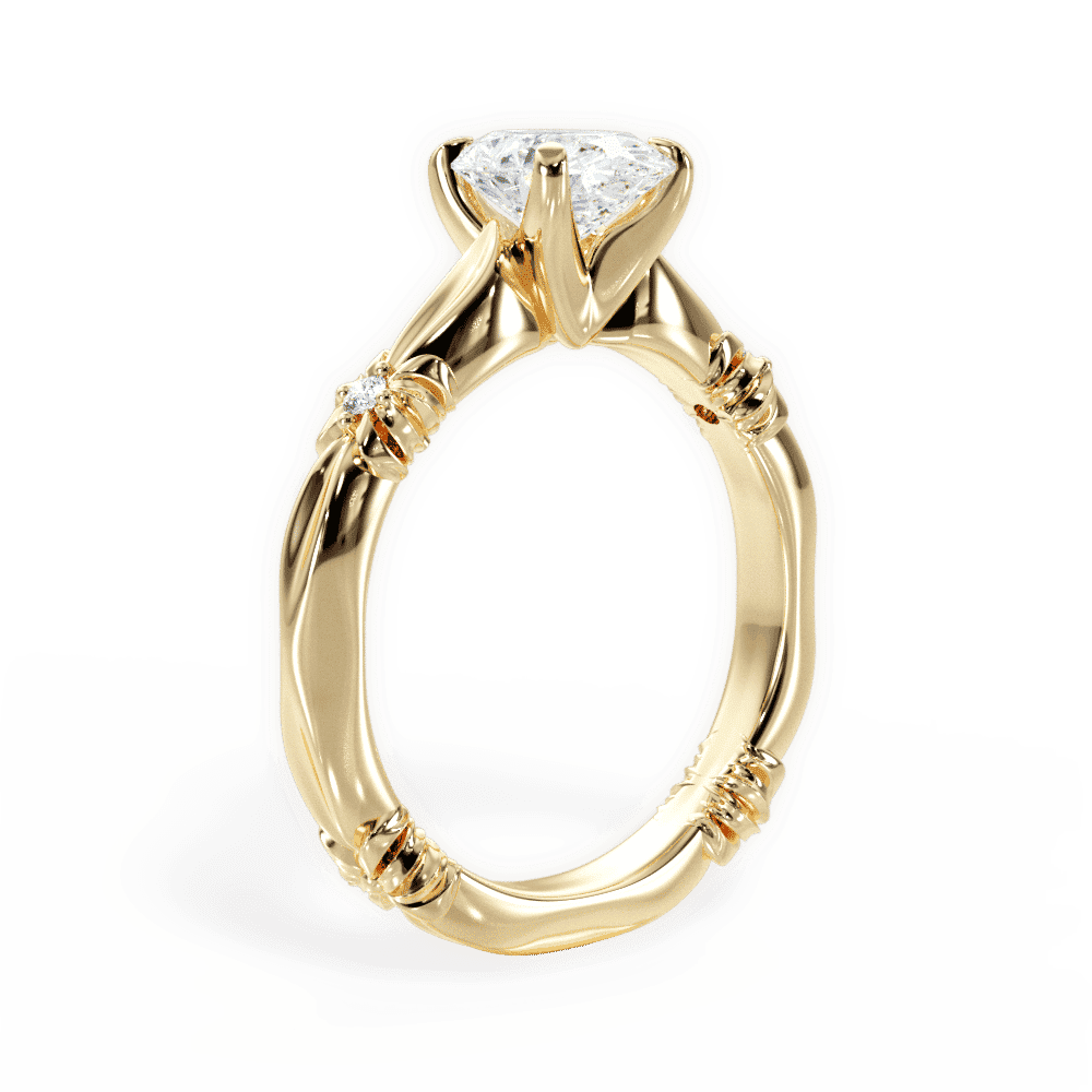 14kt Yellow Gold/18kt Yellow Gold/oval/front