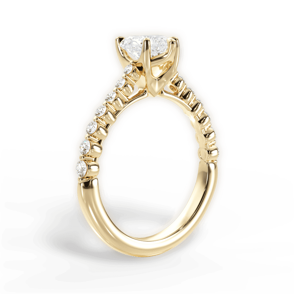 14kt Yellow Gold/18kt Yellow Gold/heart/front