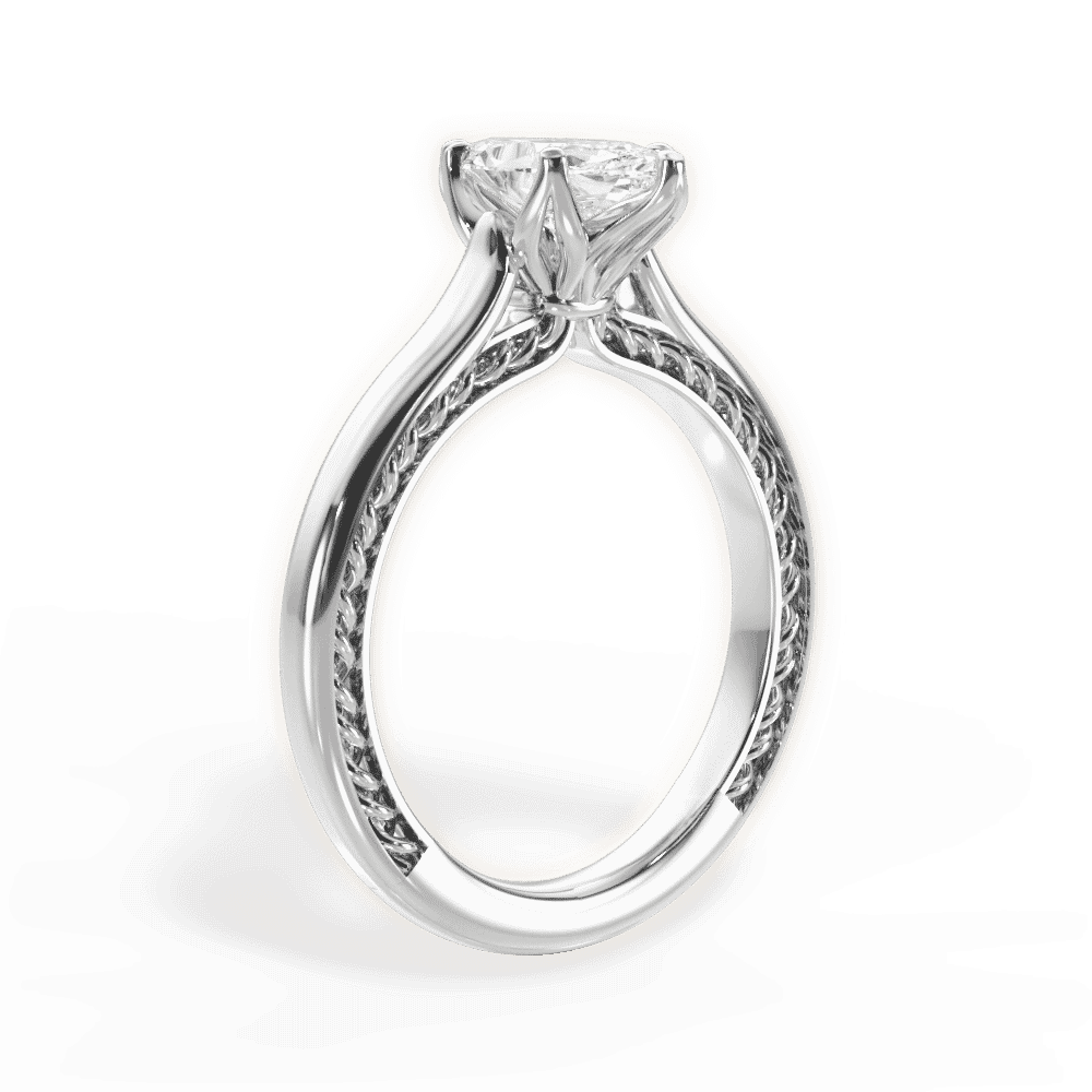14kt White Gold/18kt White Gold/Platinum/marquise/front