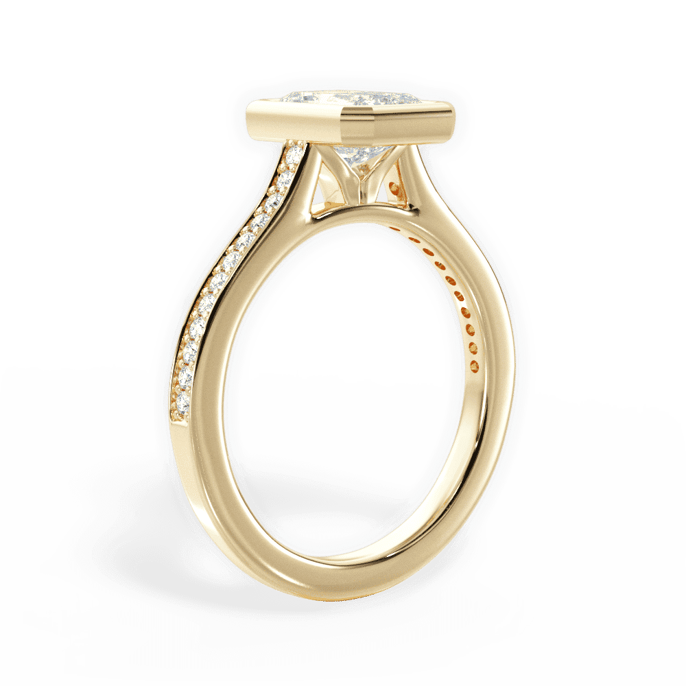 14kt Yellow Gold/18kt Yellow Gold/radiant/front