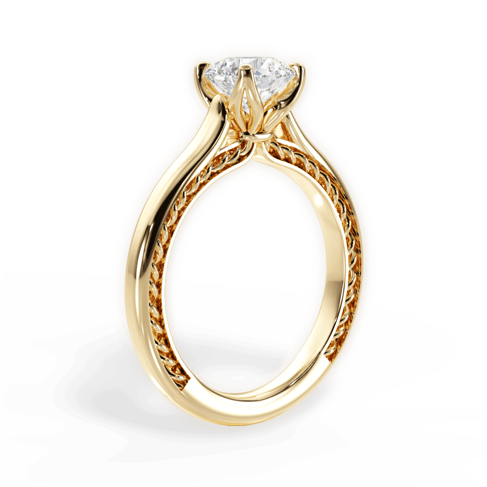 14kt Yellow Gold/18kt Yellow Gold/round/front