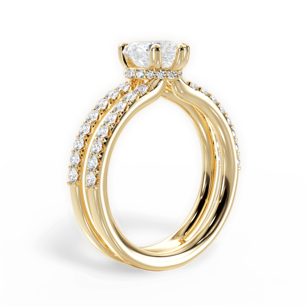 14kt Yellow Gold/18kt Yellow Gold/heart/front