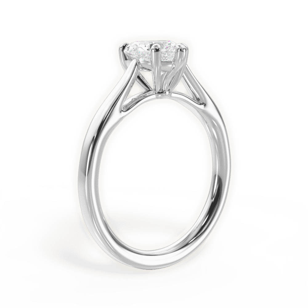 14kt White Gold/18kt White Gold/Platinum/heart/front