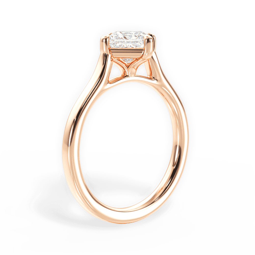 14kt Rose Gold/18kt Rose Gold/princess/front