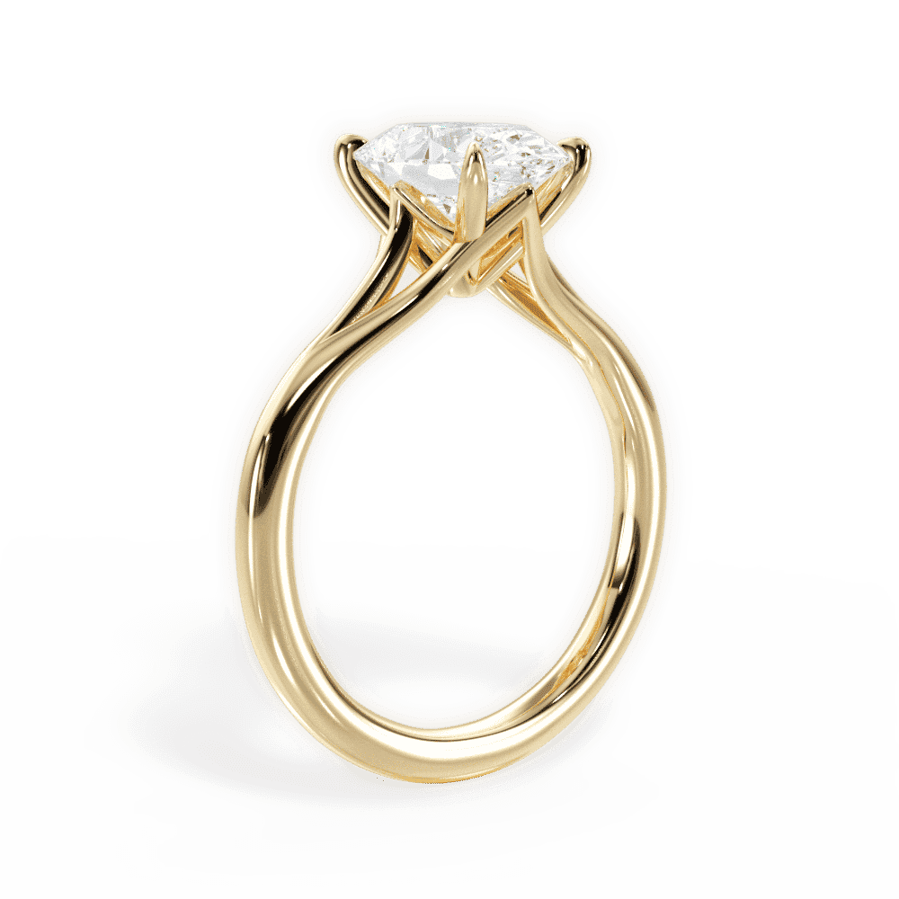 14kt Yellow Gold/18kt Yellow Gold/oval/front