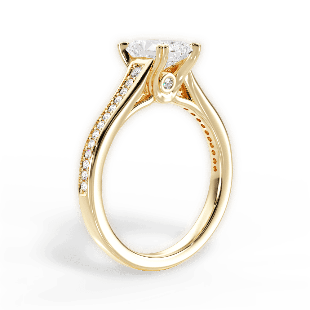 14kt Yellow Gold/18kt Yellow Gold/radiant/front
