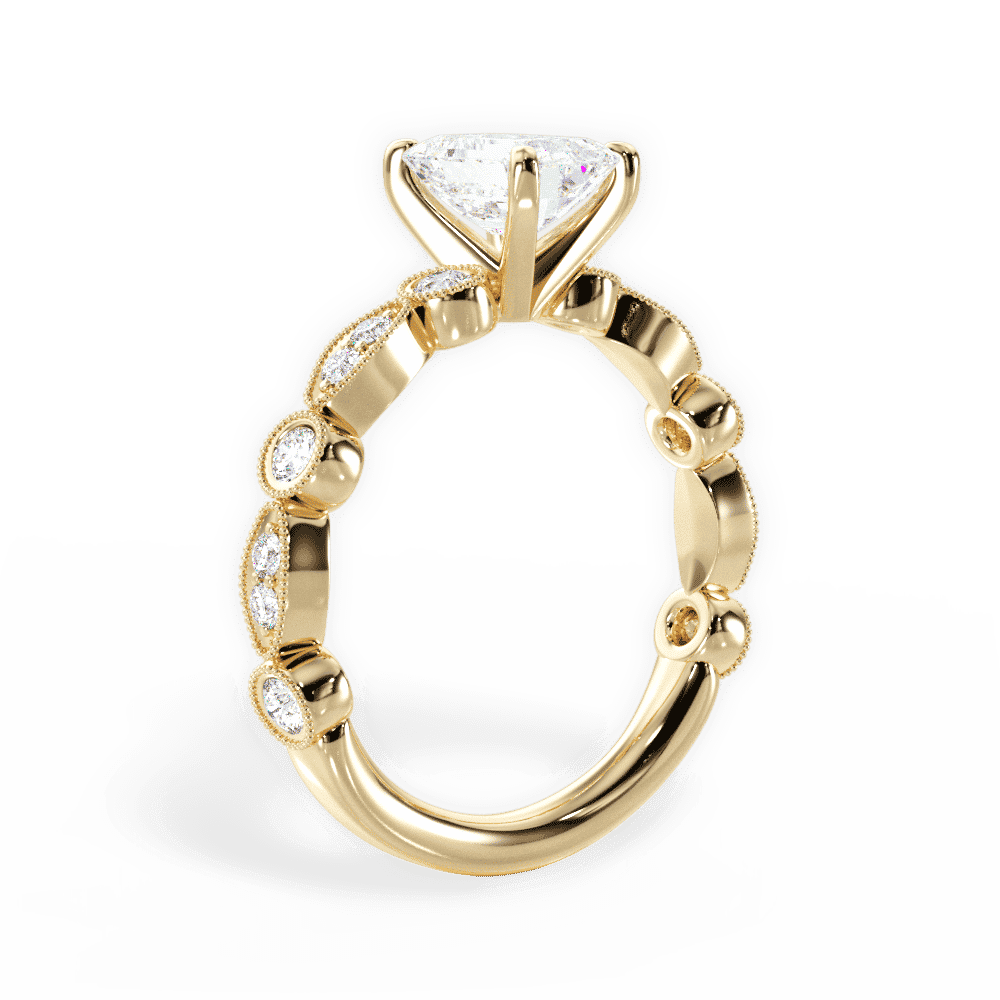 14kt Yellow Gold/18kt Yellow Gold/emerald/front