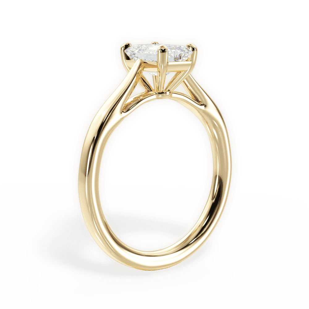 14kt Yellow Gold/18kt Yellow Gold/emerald/front