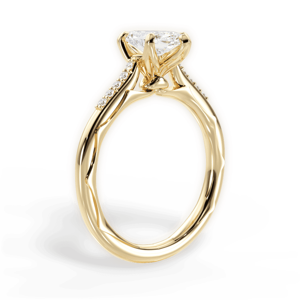 14kt Yellow Gold/18kt Yellow Gold/marquise/front