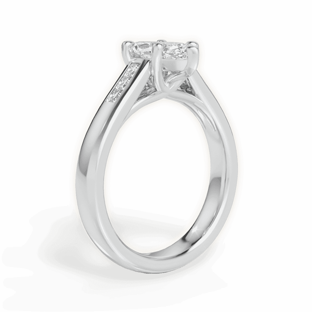 14kt White Gold/18kt White Gold/Platinum/marquise/front
