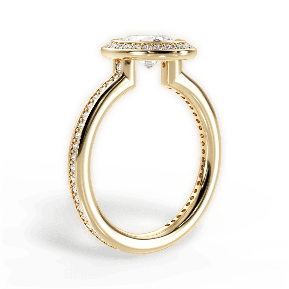 14kt Yellow Gold/18kt Yellow Gold/oval/front