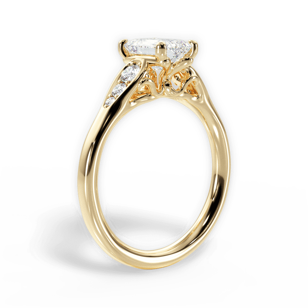 14kt Yellow Gold/18kt Yellow Gold/emerald/front