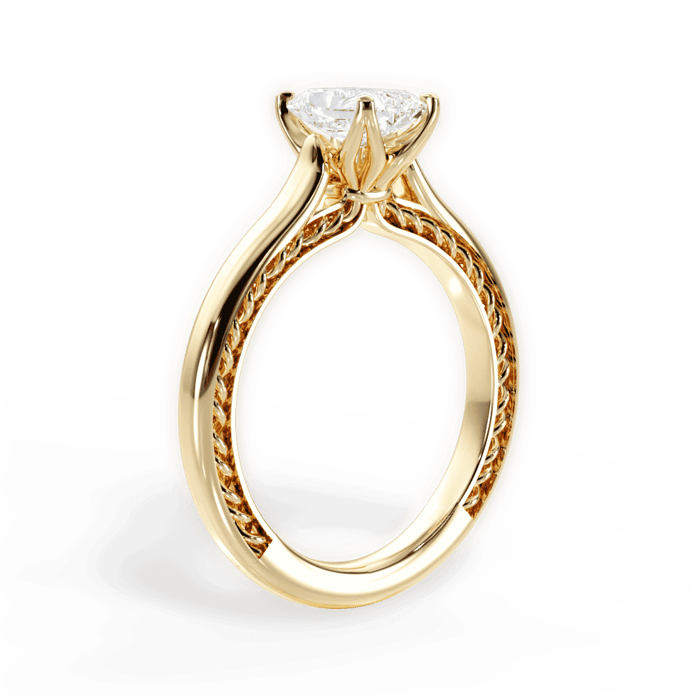 14kt Yellow Gold/18kt Yellow Gold/radiant/front