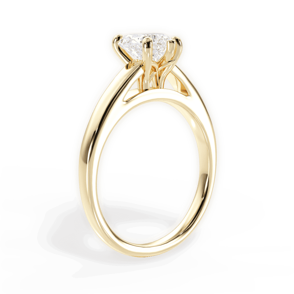 14kt Yellow Gold/18kt Yellow Gold/heart/front