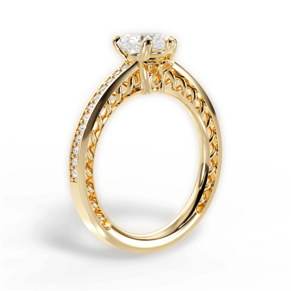 14kt Yellow Gold/18kt Yellow Gold/heart/front