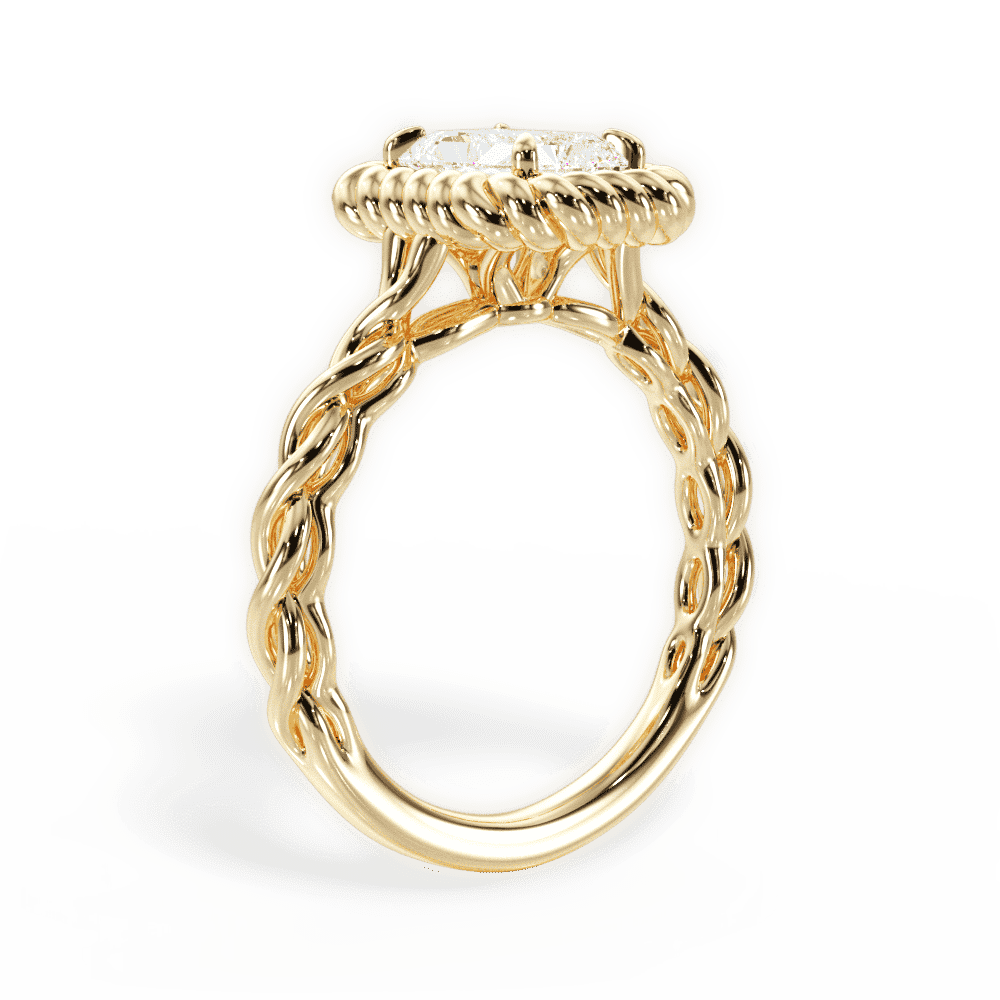 14kt Yellow Gold/18kt Yellow Gold/radiant/front