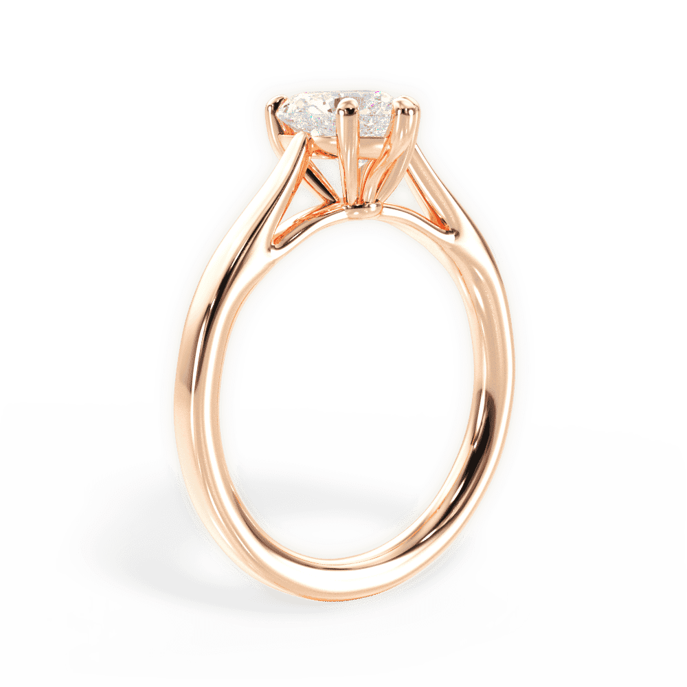 14kt Rose Gold/18kt Rose Gold/heart/front
