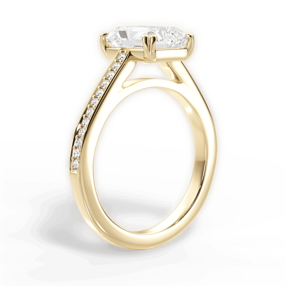 14kt Yellow Gold/18kt Yellow Gold/radiant/front