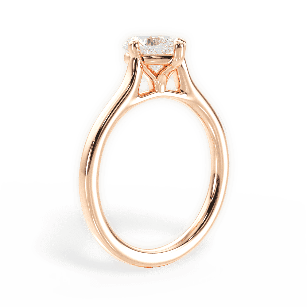 14kt Rose Gold/18kt Rose Gold/heart/front