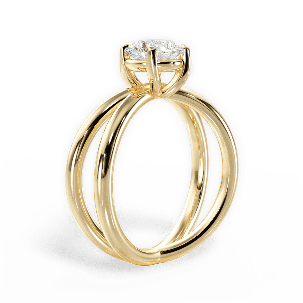 14kt Yellow Gold/18kt Yellow Gold/round/front