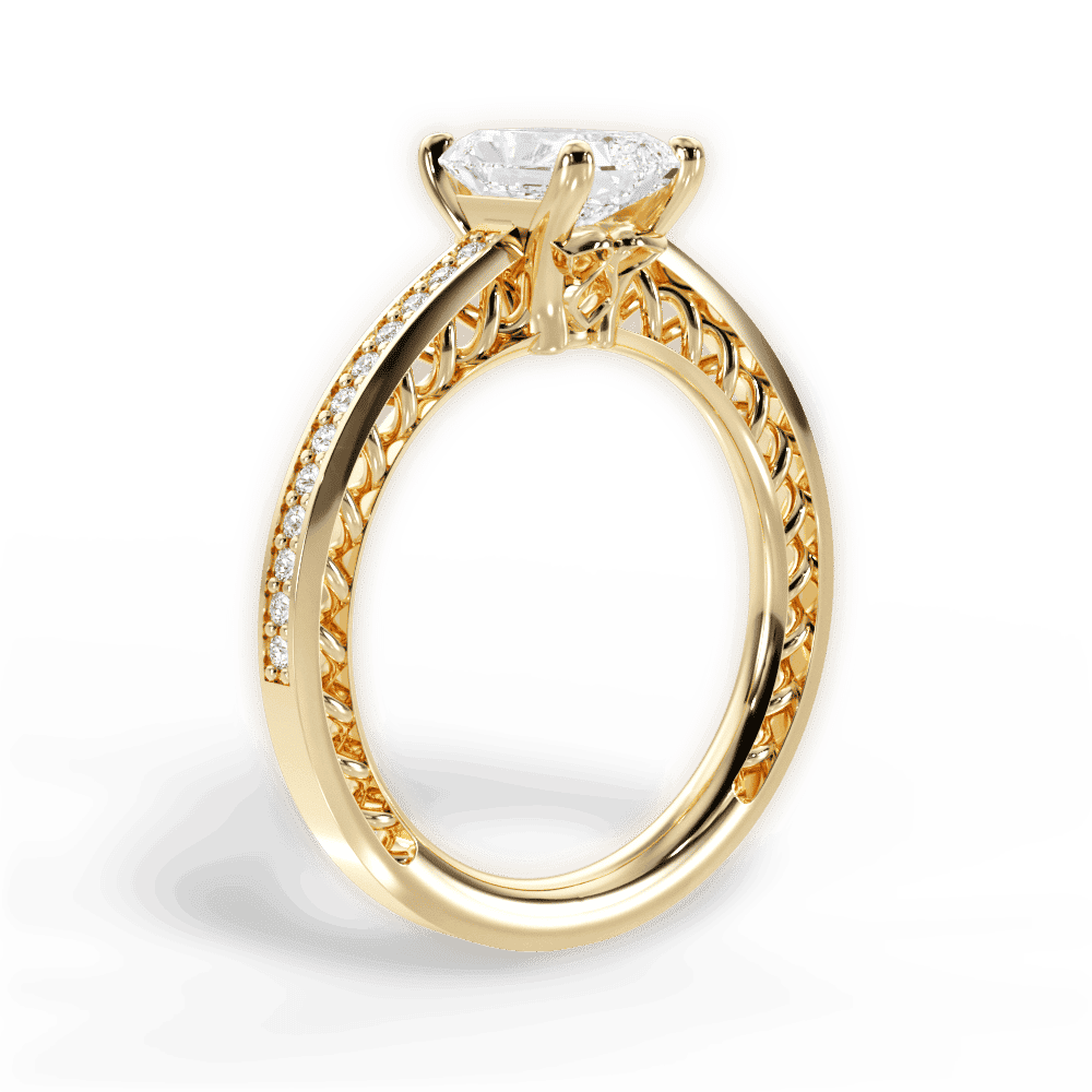 14kt Yellow Gold/18kt Yellow Gold/radiant/front