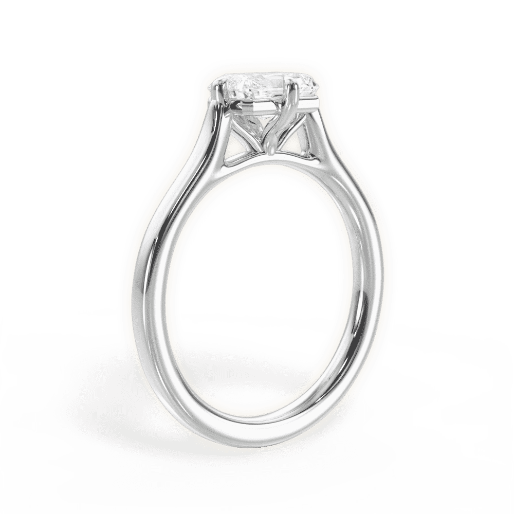 14kt White Gold/18kt White Gold/Platinum/radiant/front
