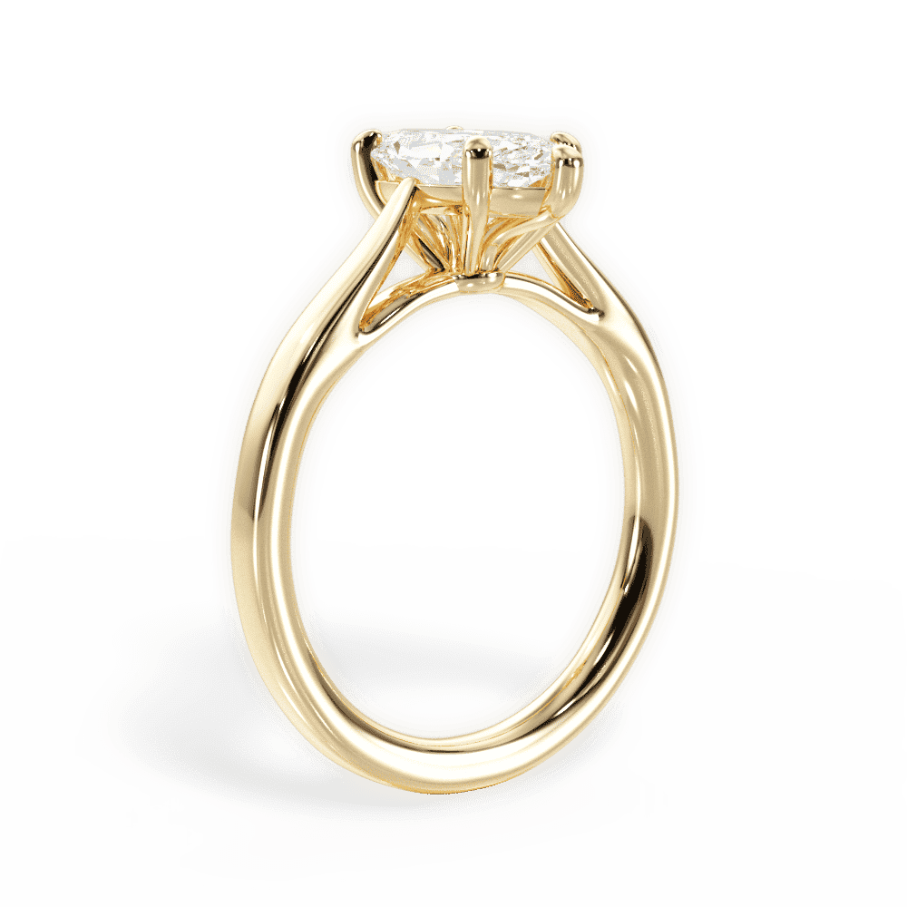 14kt Yellow Gold/18kt Yellow Gold/marquise/front