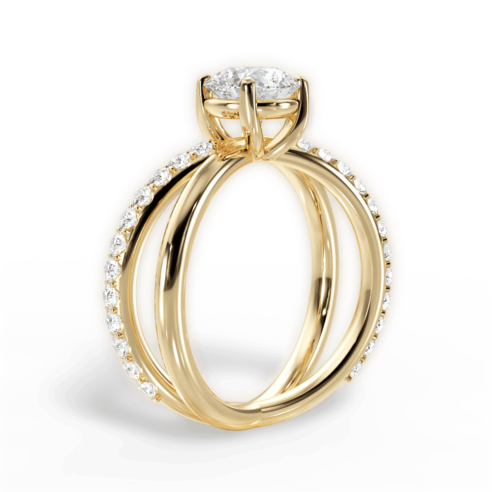 14kt Yellow Gold/18kt Yellow Gold/round/front