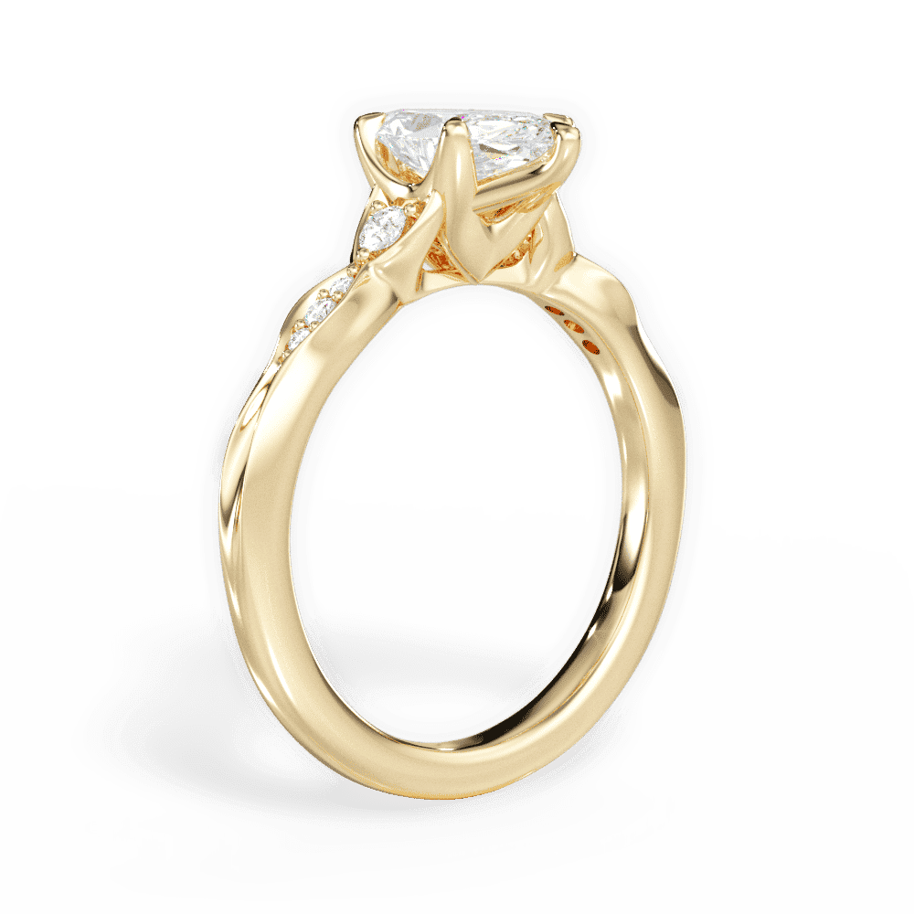 14kt Yellow Gold/18kt Yellow Gold/marquise/front