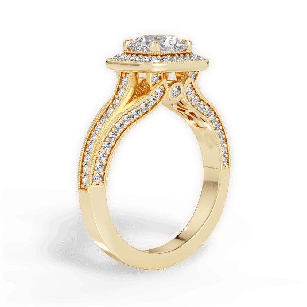 14kt Yellow Gold/18kt Yellow Gold/round/front