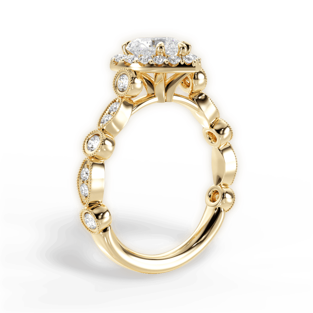 14kt Yellow Gold/18kt Yellow Gold/heart/front