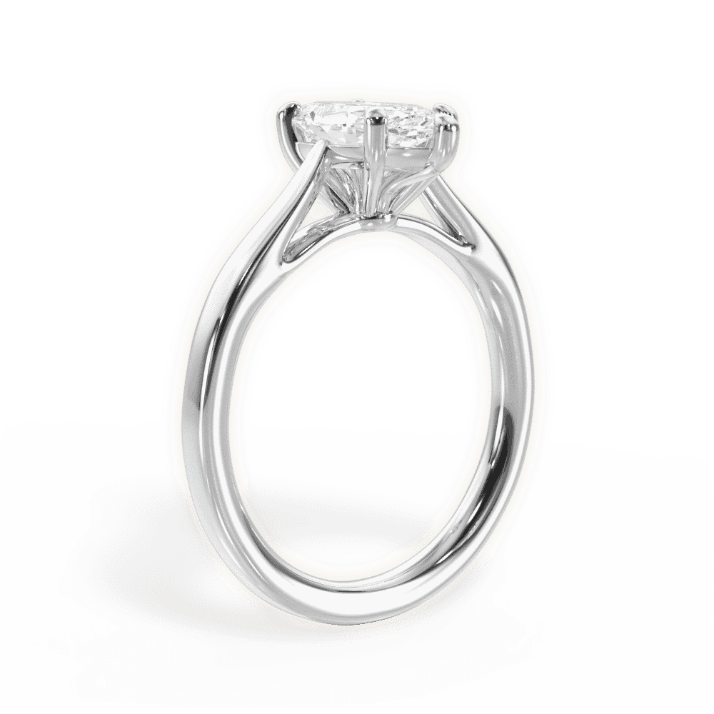 14kt White Gold/18kt White Gold/Platinum/marquise/front